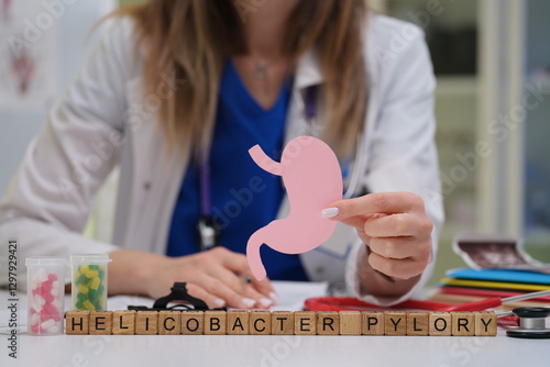 Obraz na płótnie Delve into the complexities of Helicobacter pylori and its significant effects on gastrointestinal health and wellness w salonie