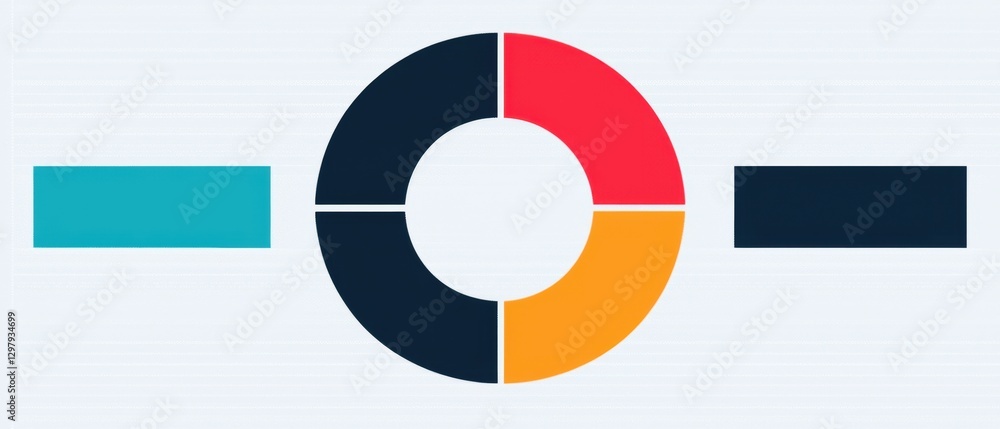 Fototapeta premium Data Analysis Infographics concept. Circular Infographic Illustrating Data Analysis and Visualization Concepts
