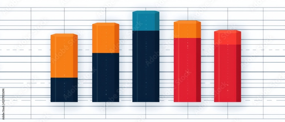 Obraz premium Data Analysis Infographics concept. Detailed Statistical Analysis Infographic with Colorful Charts and Graphs for Business Decision Making