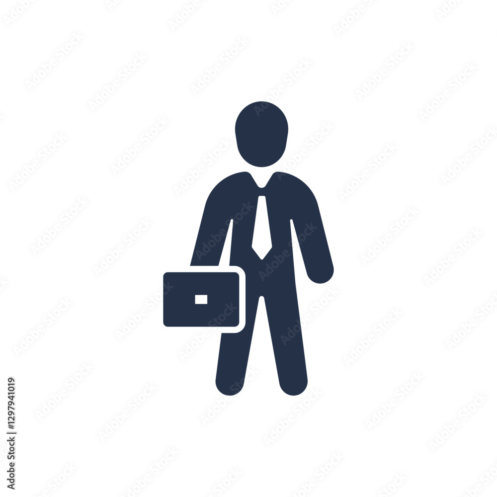 Employee icon. Solid glyph series icon Employee icon. Solid glyph series icon