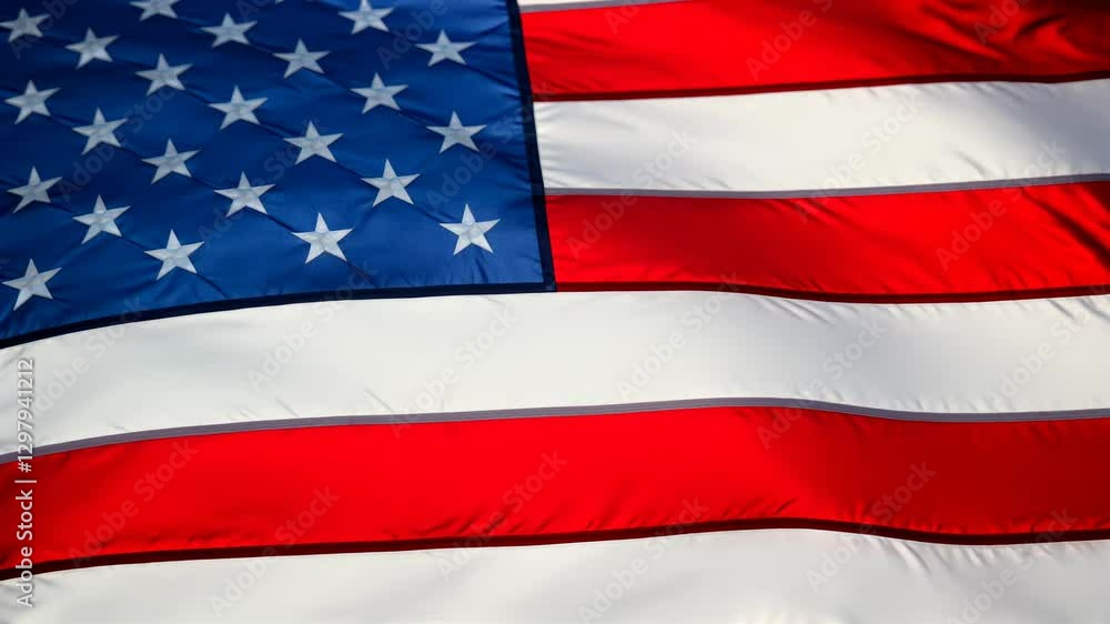American flag waving in wind American flag waving in wind