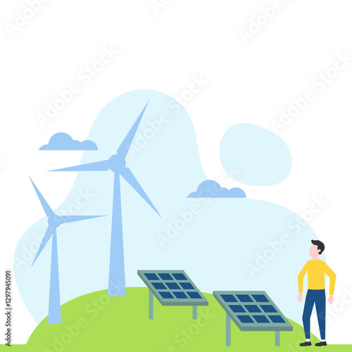 Renewable Energy Illustration