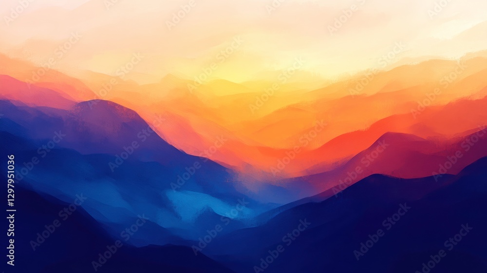 Breathtaking Sunrise Over Mountains with Vibrant Colors Breathtaking Sunrise Over Mountains with Vibrant Colors
