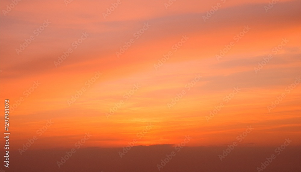 Fototapeta premium 바다에서 보는 저녁 노을