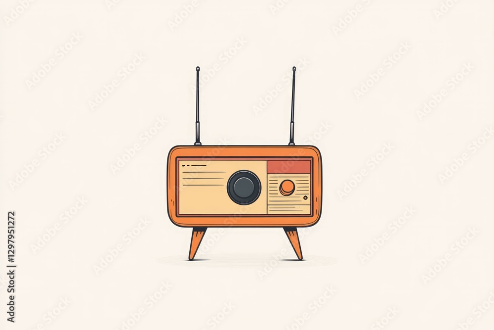 Obraz premium A simple icon design featuring an illustration of image empty radio signal icon,