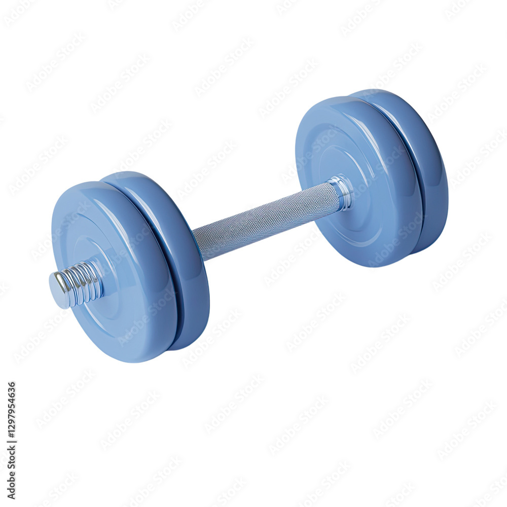Blue dumbbells isolated on a transparent background, Blue dumbbells isolated on a transparent background,