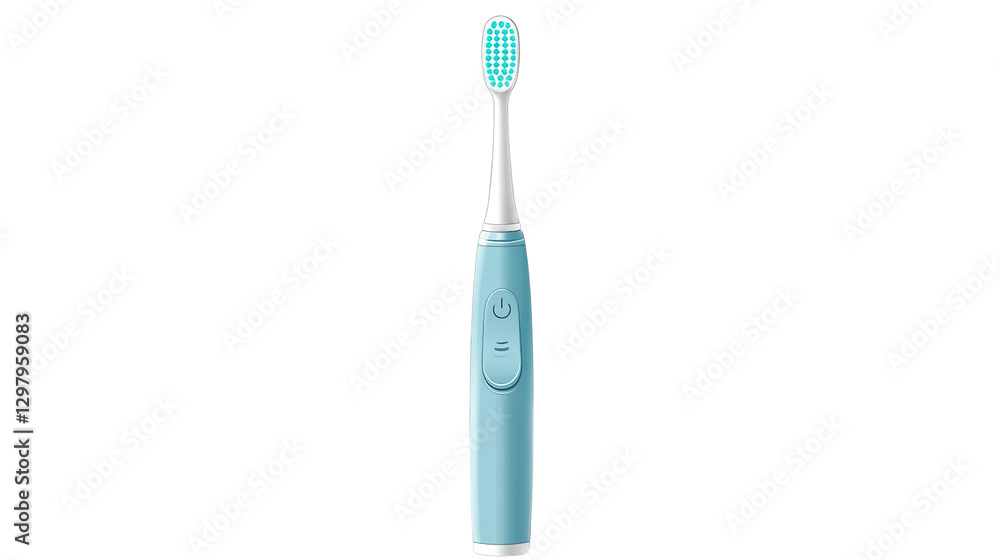 Modern Oral Care: A sleek, mint electric toothbrush, capturing the essence of cleanliness and dental health, stands in a studio shot. Modern Oral Care: A sleek, mint electric toothbrush, capturing the essence of cleanliness and dental health, stands in a studio shot.