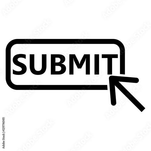 submit icon vector design symbol templates
