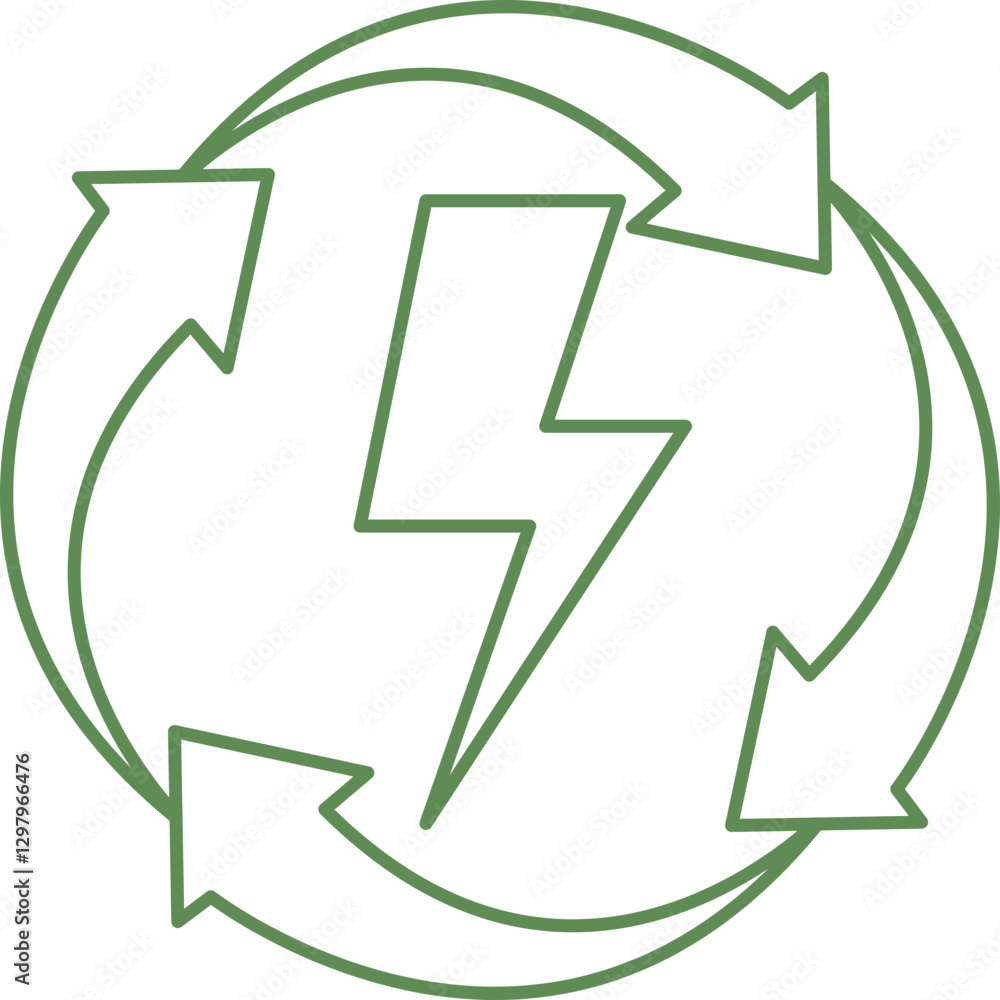Renewable Energy Icon Renewable Energy Icon