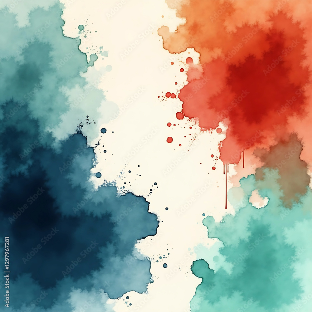Obraz premium Abstract Watercolor Splash Background