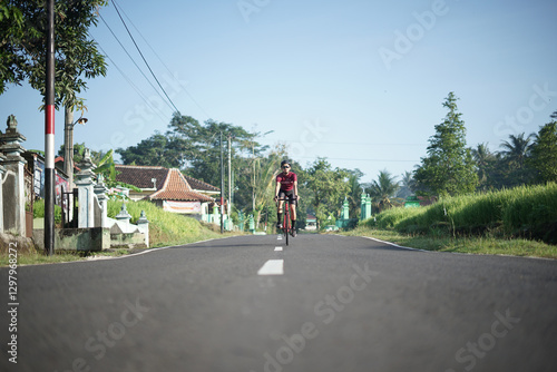 Wallpaper Mural cycling in the rice fields wide Torontodigital.ca
