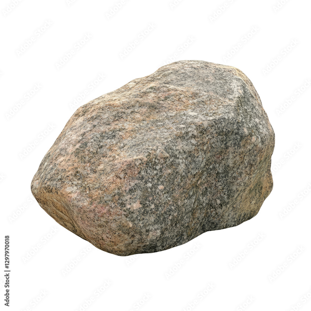 Fototapeta premium granite rock on a transparent background