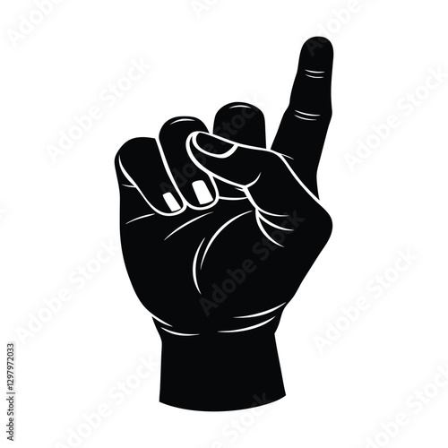 Finger Pointing Icon – Simple and Clear Vector Symbol