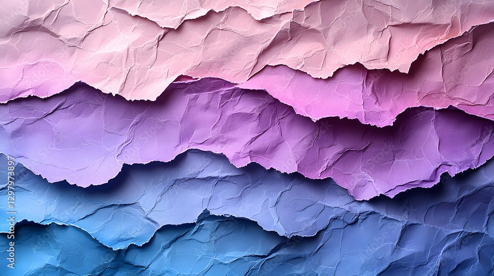 Color Gradient Abstract Design with Crumpled purple Paper Fold Texture Color Gradient Abstract Design with Crumpled purple Paper Fold Texture