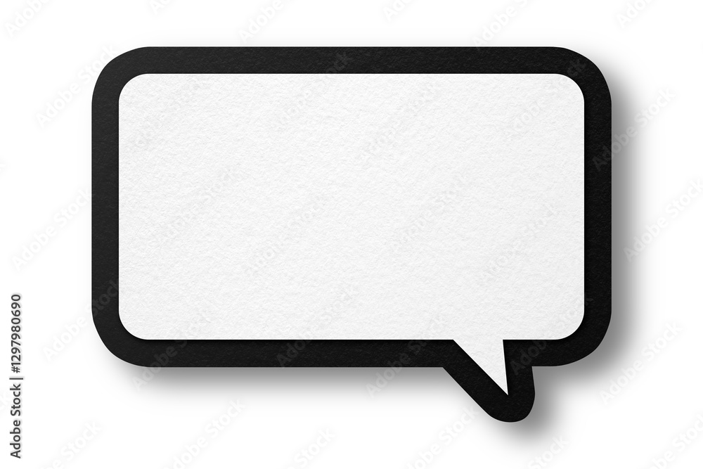 Black paper speech bubbles separated on transparent background Black paper speech bubbles separated on transparent background