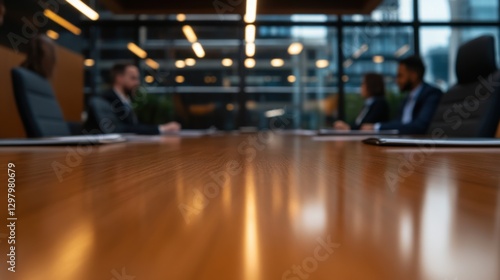 Wallpaper Mural Manager leading business meeting with diverse team at large conference table - Torontodigital.ca