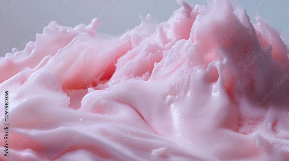 Melting ice cream in time-lapse . Melting ice cream in time-lapse .