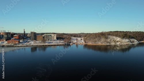 Wallpaper Mural Aerial shot of a Stockholm suburb. Ropsten Torontodigital.ca