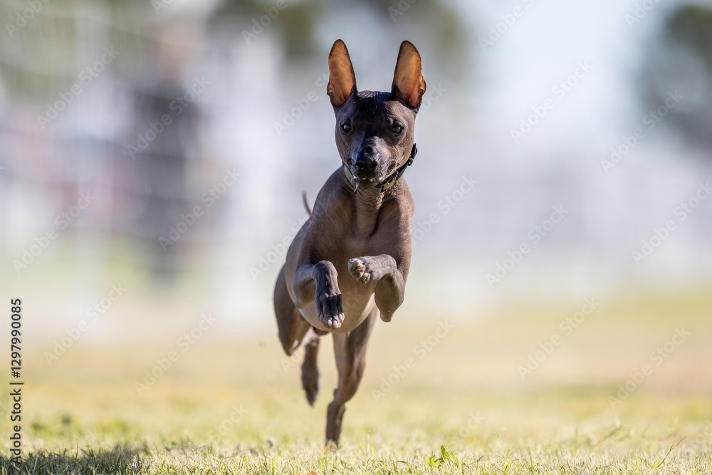 Xoloitzcuintli Running Lure Course Sprint Dog Sport Xoloitzcuintli Running Lure Course Sprint Dog Sport