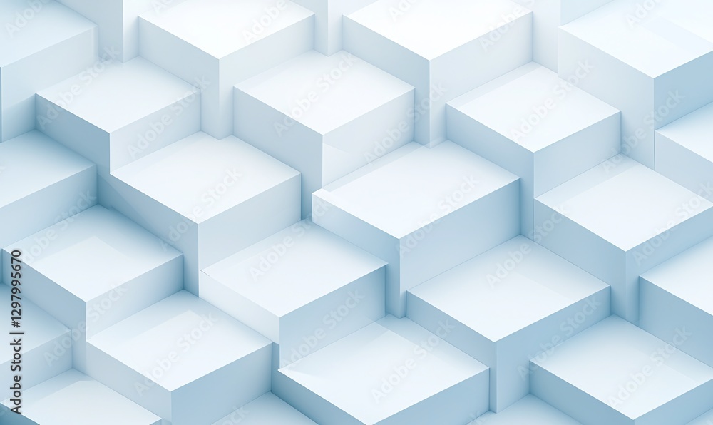 A textured background featuring a series of interlocking white cubes A textured background featuring a series of interlocking white cubes