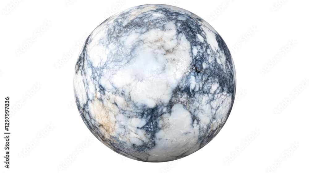 Marble Orb: A striking marble sphere, its surface adorned with intricate patterns of swirling gray and white, creating a captivating blend of textures and tones. Marble Orb: A striking marble sphere, its surface adorned with intricate patterns of swirling gray and white, creating a captivating blend of textures and tones.