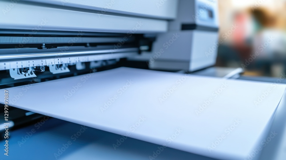 Fototapeta premium Custom Event Invitations in Digital Printer Setup