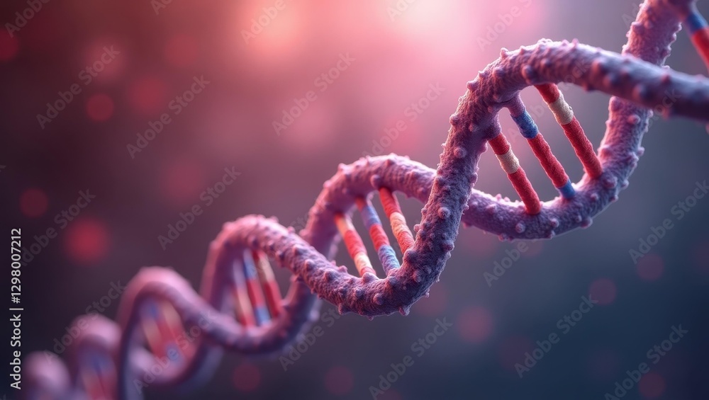 Cfdna. Double stranded strand of dna is being displayed in dark room Cfdna. Double stranded strand of dna is being displayed in dark room