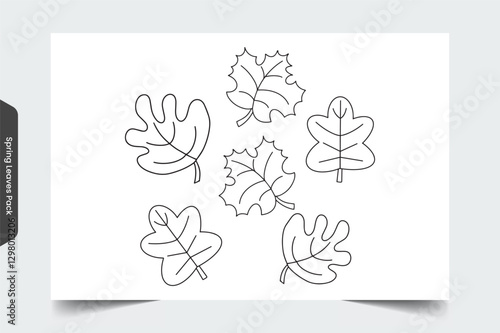 Spring Leaves Illustration 5