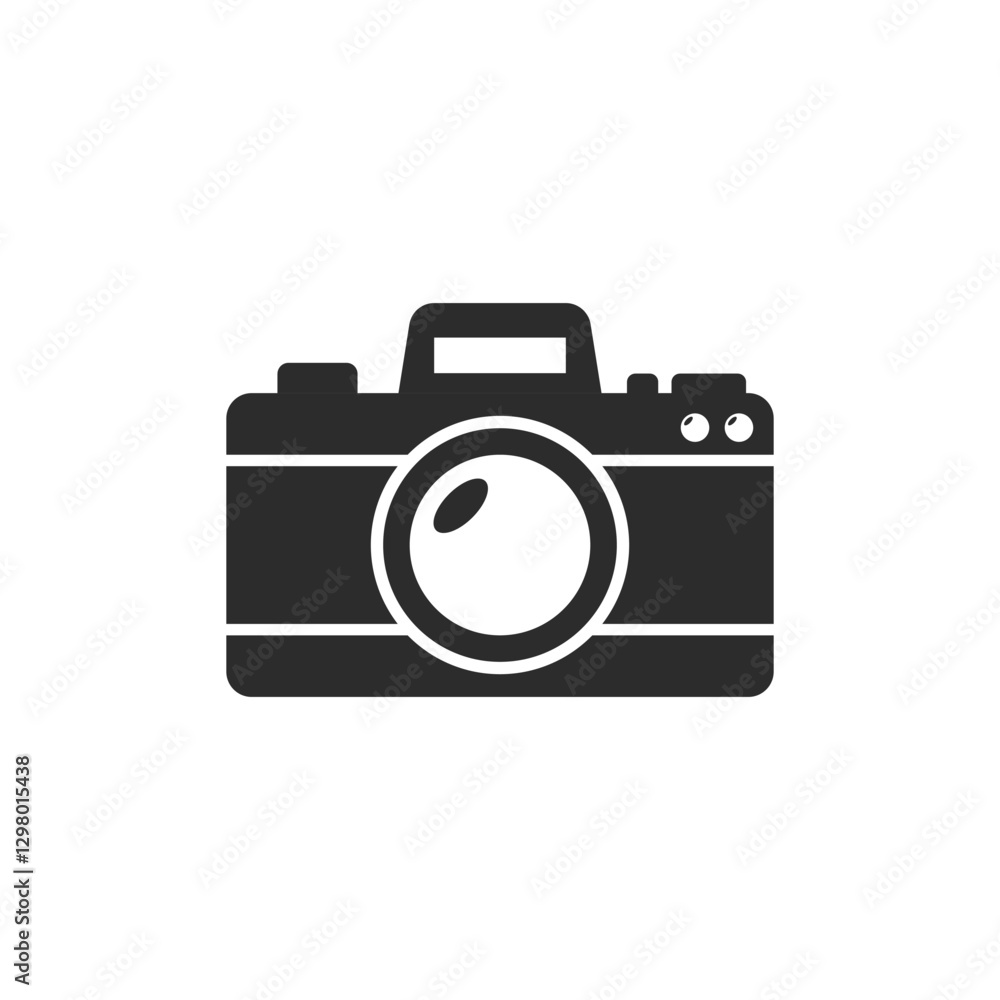 Camera icon in flat style. Photography equipment vector illustration on isolated background. Photo sign business concept. Camera icon in flat style. Photography equipment vector illustration on isolated background. Photo sign business concept.