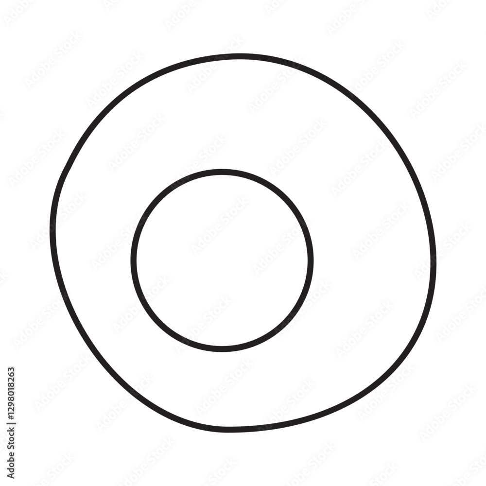 Spheroidal cell line icon Spheroidal cell line icon