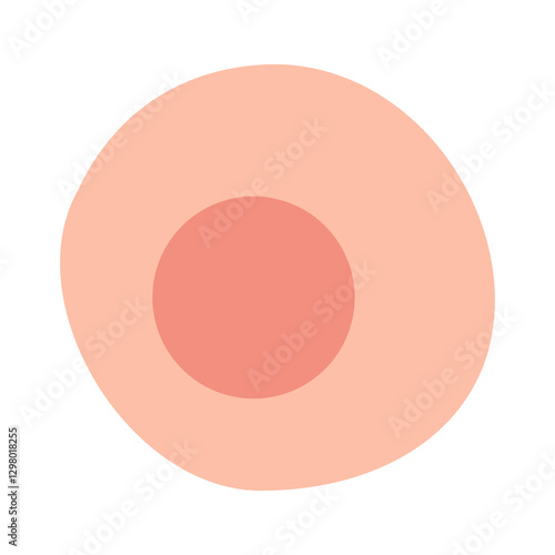 Spheroidal cell colored icon