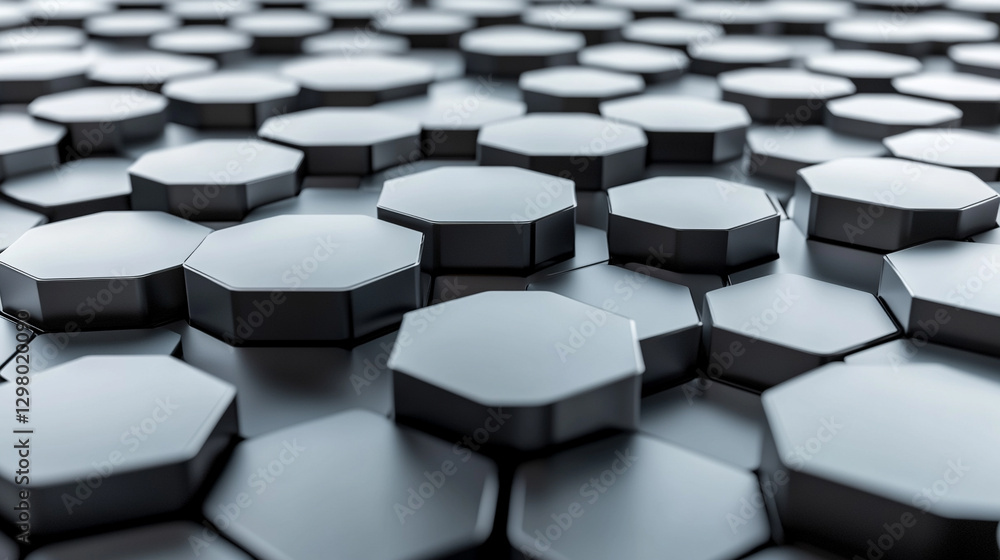 Close-up 3D rendering of interconnected hexagonal structures symbolizing modern digital networks, technology, and connectivity Close-up 3D rendering of interconnected hexagonal structures symbolizing modern digital networks, technology, and connectivity
