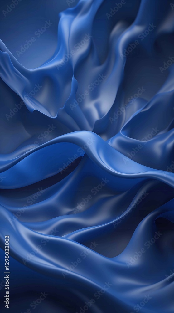 Obraz premium This abstract background image features smoke in dark blue, creating a dramatic and interesting atmosphere. The billowing smoke gives a dynamic and energetic impression.