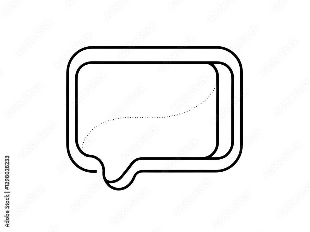 Naklejka premium Creative thought bubbles graphic design digital art minimalist environment abstract viewpoint