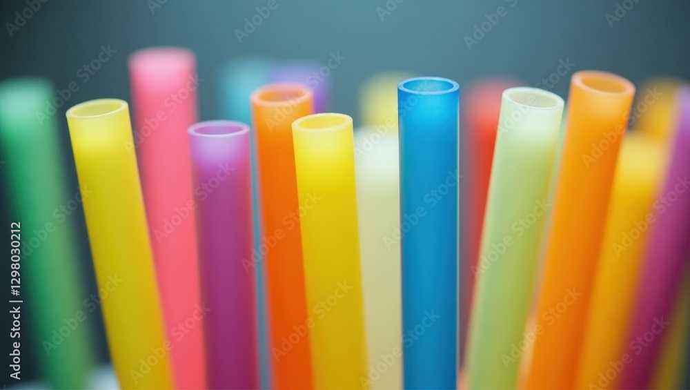 Drawing Straws. Straws are lined up in row in cup Drawing Straws. Straws are lined up in row in cup