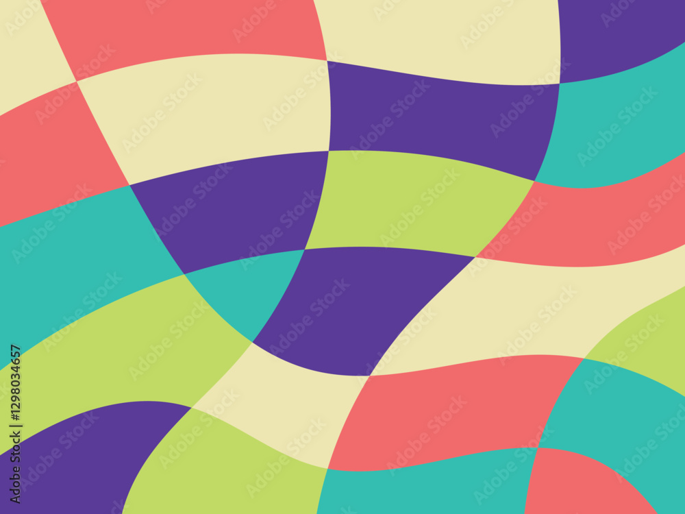 Fototapeta premium Abstract multicolored organic mosaic design background. Colorful vector illustration backdrop.