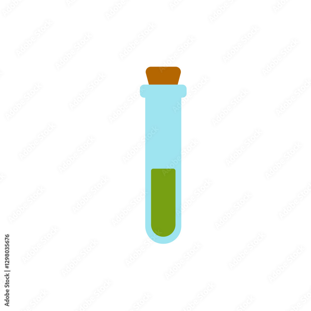 Laboratory test tube with liquid Laboratory test tube with liquid