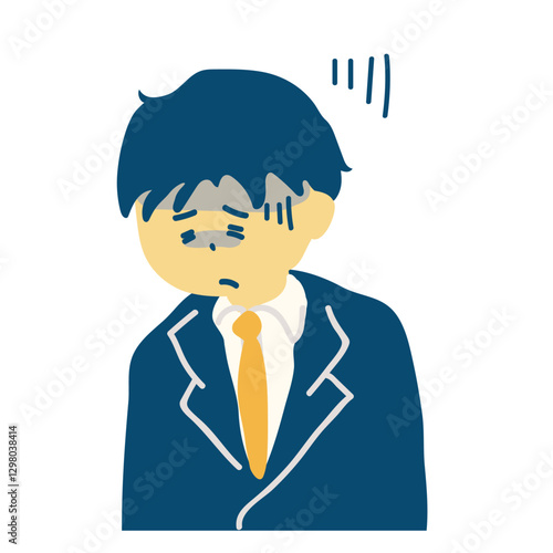 落ち込む男性