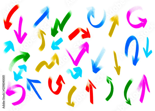 arrow crayon pencil pastel chalk line color hand vector element brush illustration drawn circle texture fun cute doodle frame design sketch scribble underline check marker childish charcoal pen painte