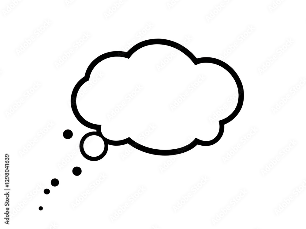 Creative design concept featuring thought bubbles in a minimalist style digital artwork artistic environment Creative design concept featuring thought bubbles in a minimalist style digital artwork artistic environment