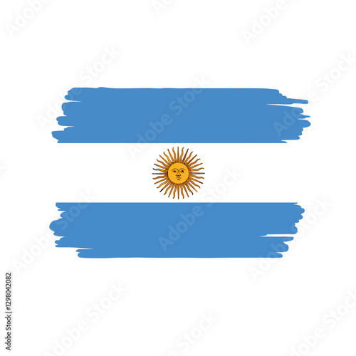 argentina flag button