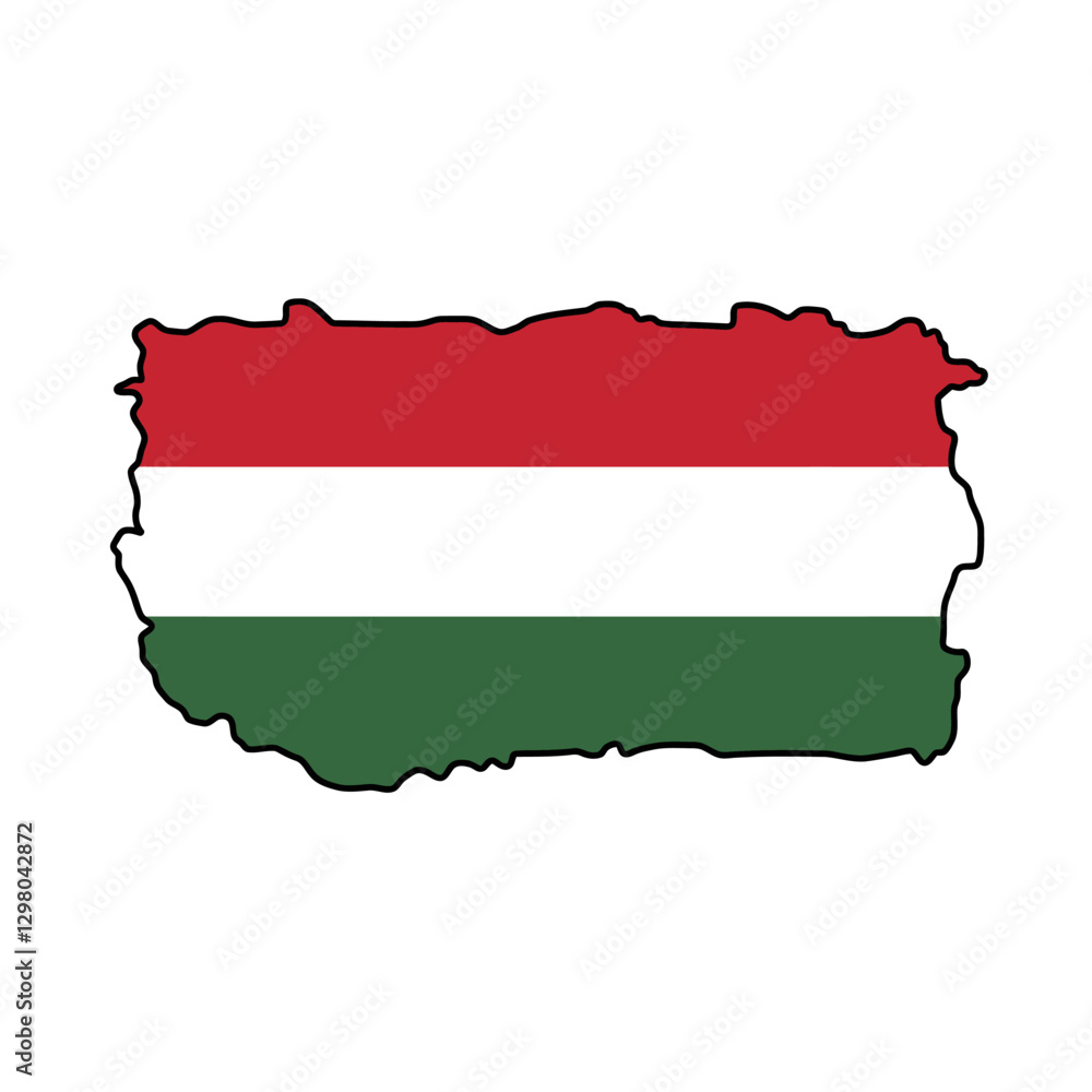 Fototapeta premium map of hungary