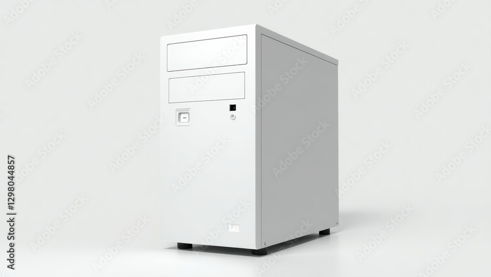 White Pc. Computer is white and has black keyboard on it White Pc. Computer is white and has black keyboard on it
