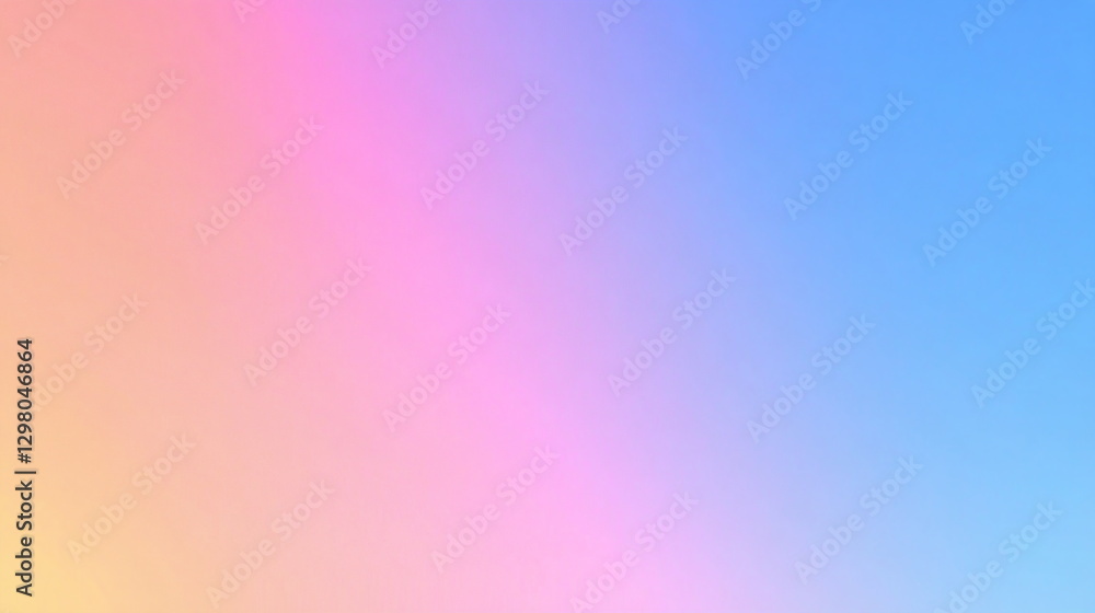 Fototapeta premium Bright gradient colors blend beautifully in the sky during sunset at a serene outdoor location