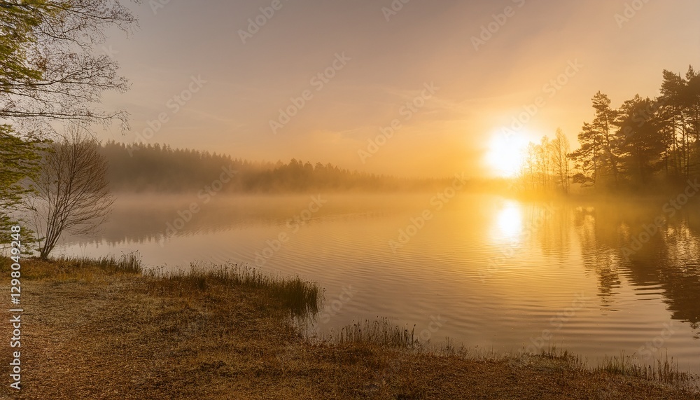 Misty morning lake: calm water with soft ripples & warm sunrise light. Serene & peaceful. Ideal for nature, calming backgrounds & tranquil designs.
Misty morning lake: calm water with soft ripples & warm sunrise light. Serene & peaceful. Ideal for nature, calming backgrounds & tranquil designs.