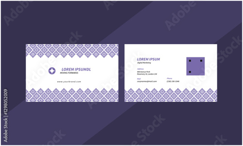 Corporate business card and template design