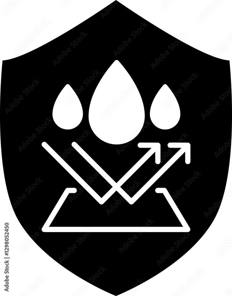 Waterproof Water Resistance icon. Waterproof icon Water resistant icons set package Water drop protection concept Logo isolated on white background illustration. Waterproof Water Resistance icon. Waterproof icon Water resistant icons set package Water drop protection concept Logo isolated on white background illustration.
