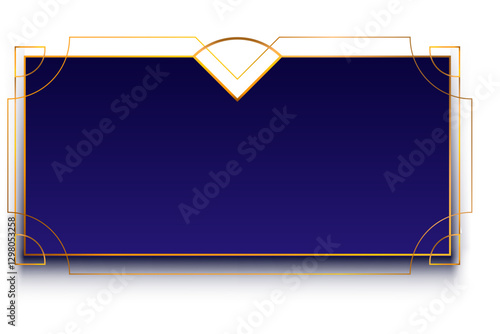 Golden Art Deco Frame