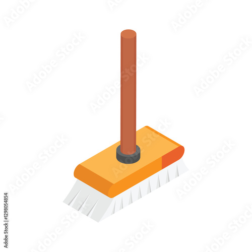 Get this amazing icon of cleaning brush in modern design style