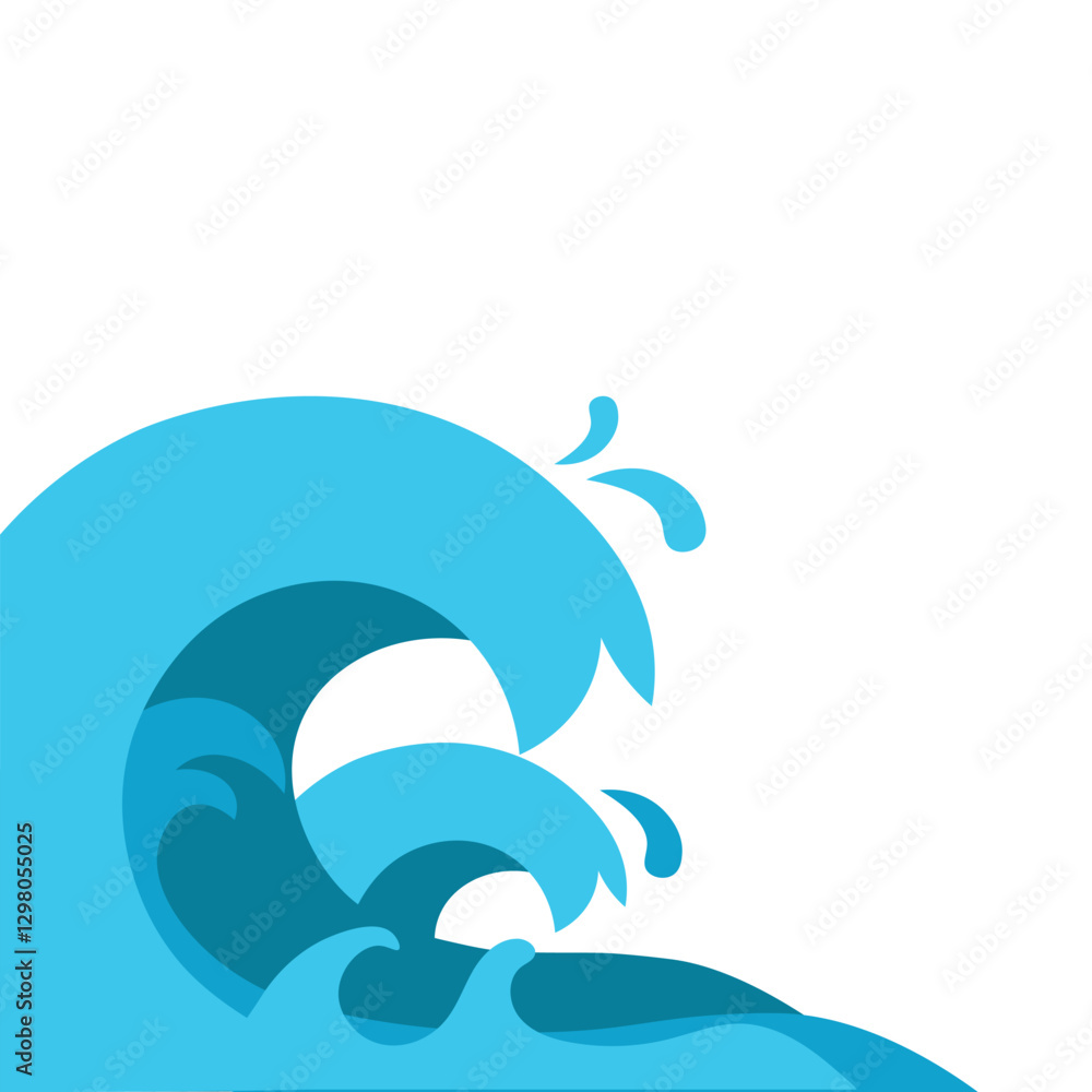 Splash Wave Corner Splash Wave Corner